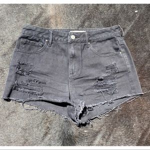 🌈 Size 26 Black Pac Sun L.A. Jean Shorts